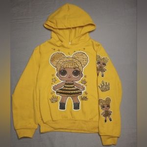 L.O.L. Surprise Hoodie Sweater Yellow Size 6